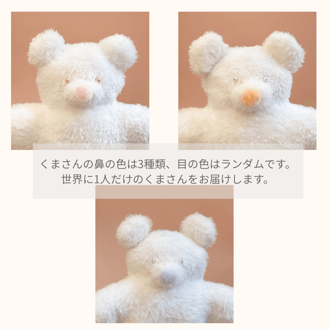 やさしい白くまのぬいぐるみ｜こんぺいとうの森のくまさん | 3枚目