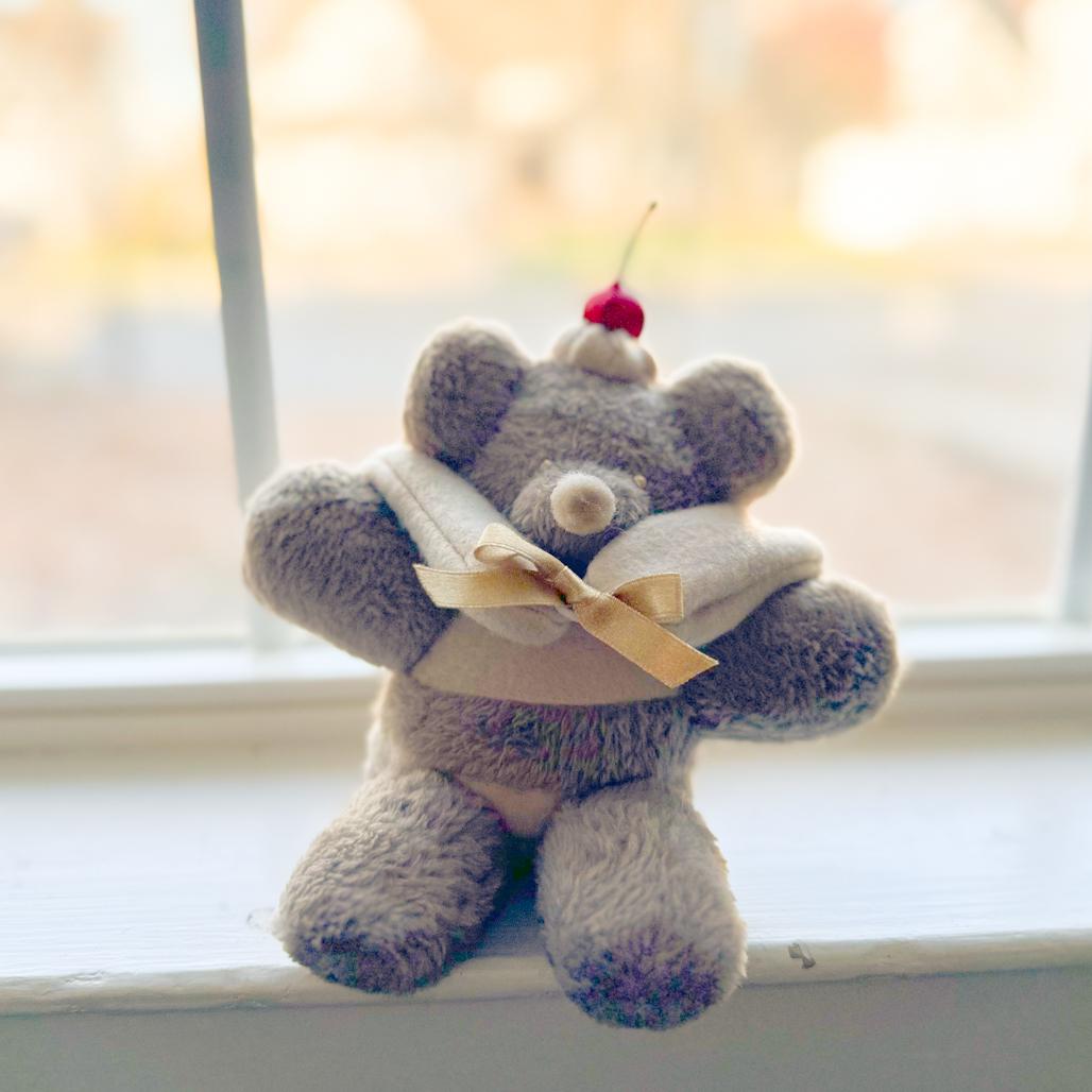 【5人限定】チョコレートケーキのくまさん｜ふわふわ・チェリートッピングのぬいぐるみ | 7枚目